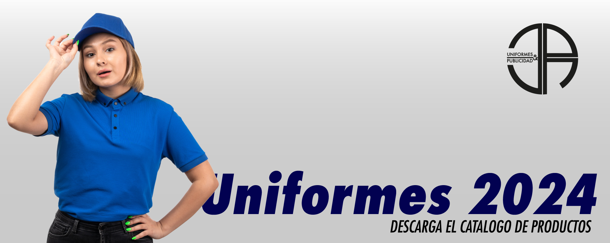 front-view-young-female-courier-blue-uniform-just-posing